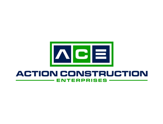 Action Construction Enterprises logo design by alby