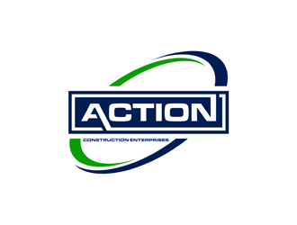 Action Construction Enterprises logo design by alby