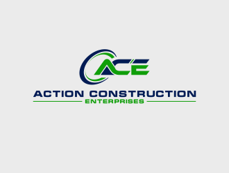 Action Construction Enterprises logo design by vuunex