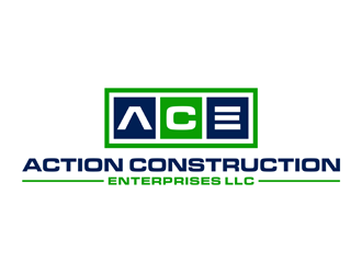 Action Construction Enterprises logo design by alby