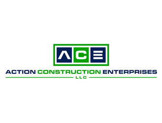 Action Construction Enterprises logo design by alby