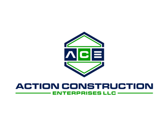 Action Construction Enterprises logo design by alby