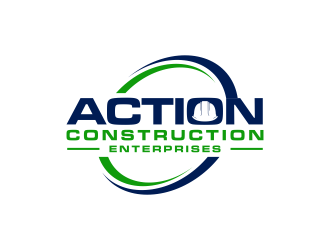 Action Construction Enterprises logo design by deddy