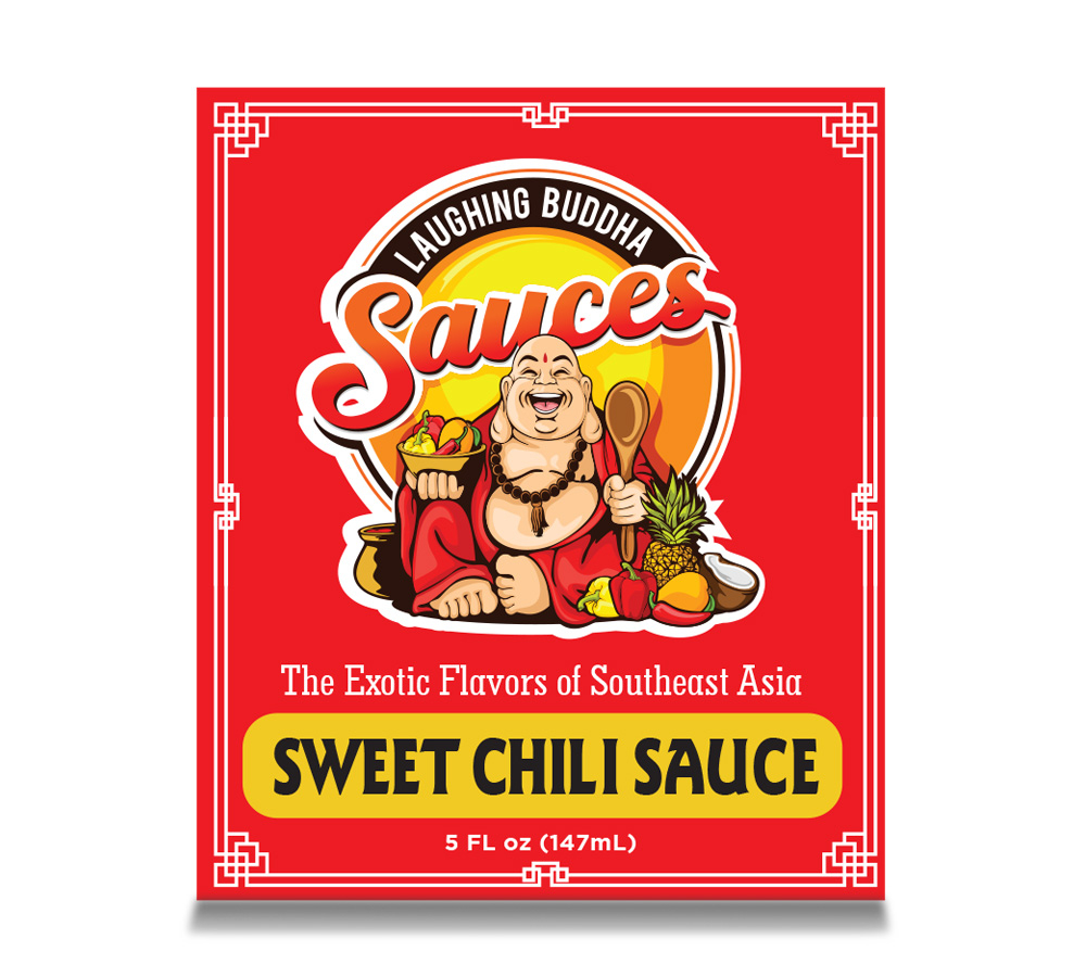 Laughing Buddha Sauces logo design by chad™