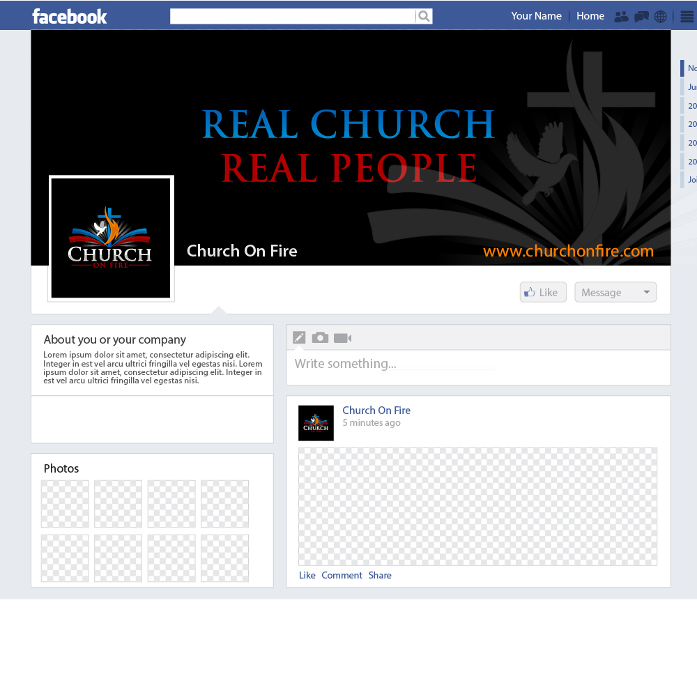 Church On Fire logo design by igor1408