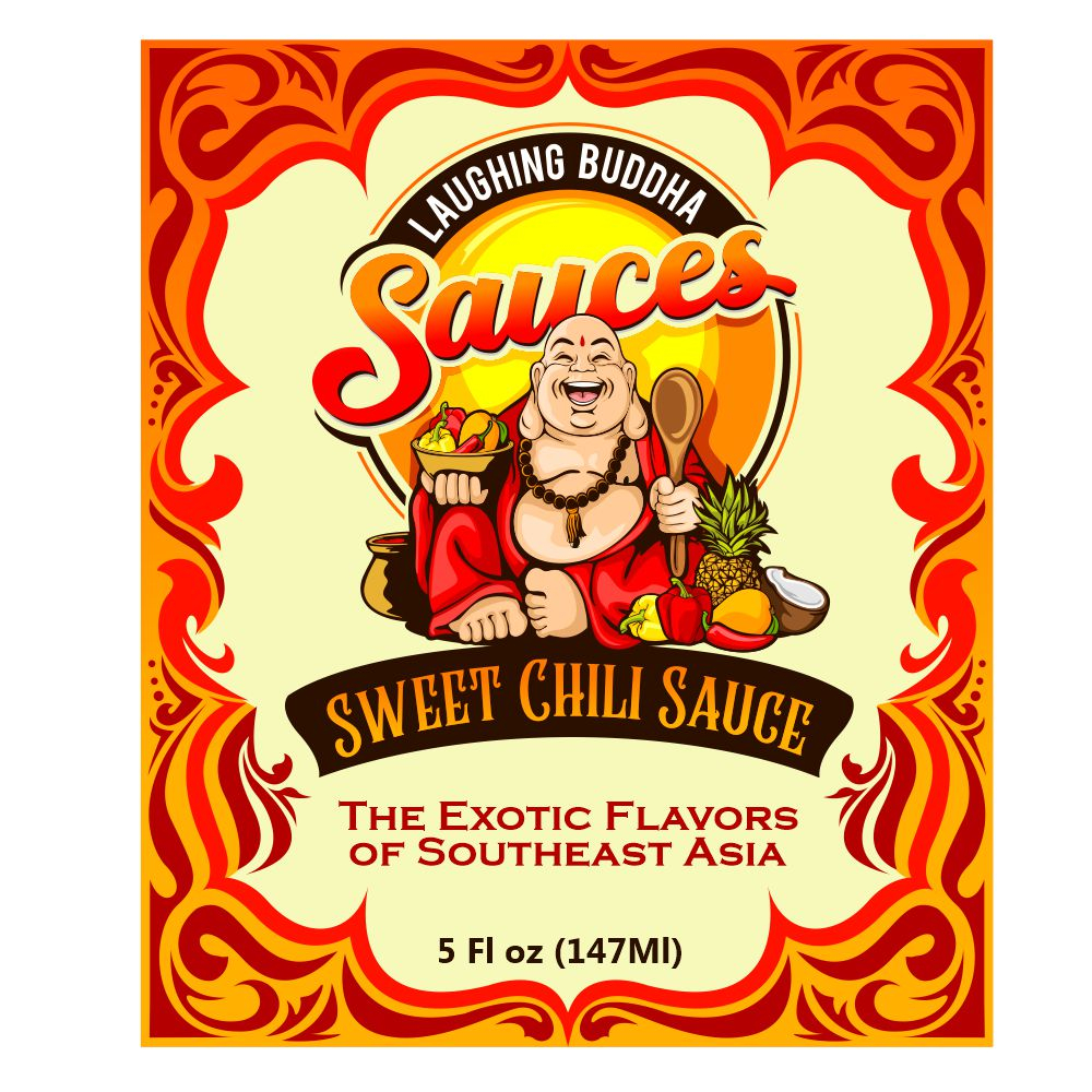 Laughing Buddha Sauces logo design by veron