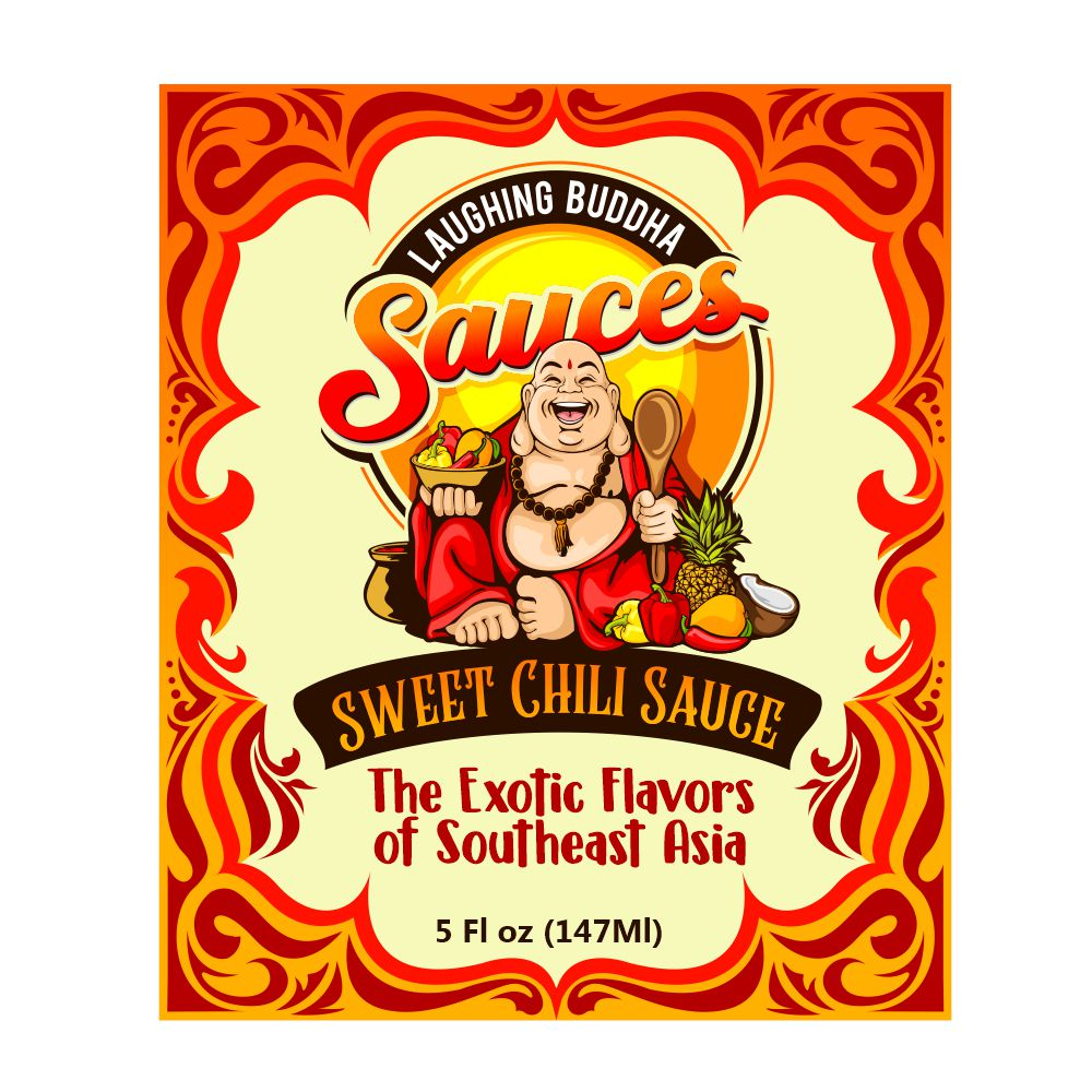 Laughing Buddha Sauces logo design by veron