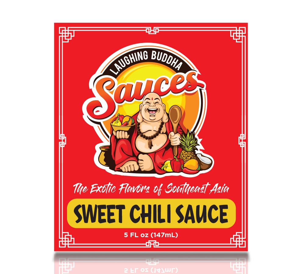 Laughing Buddha Sauces logo design by chad™