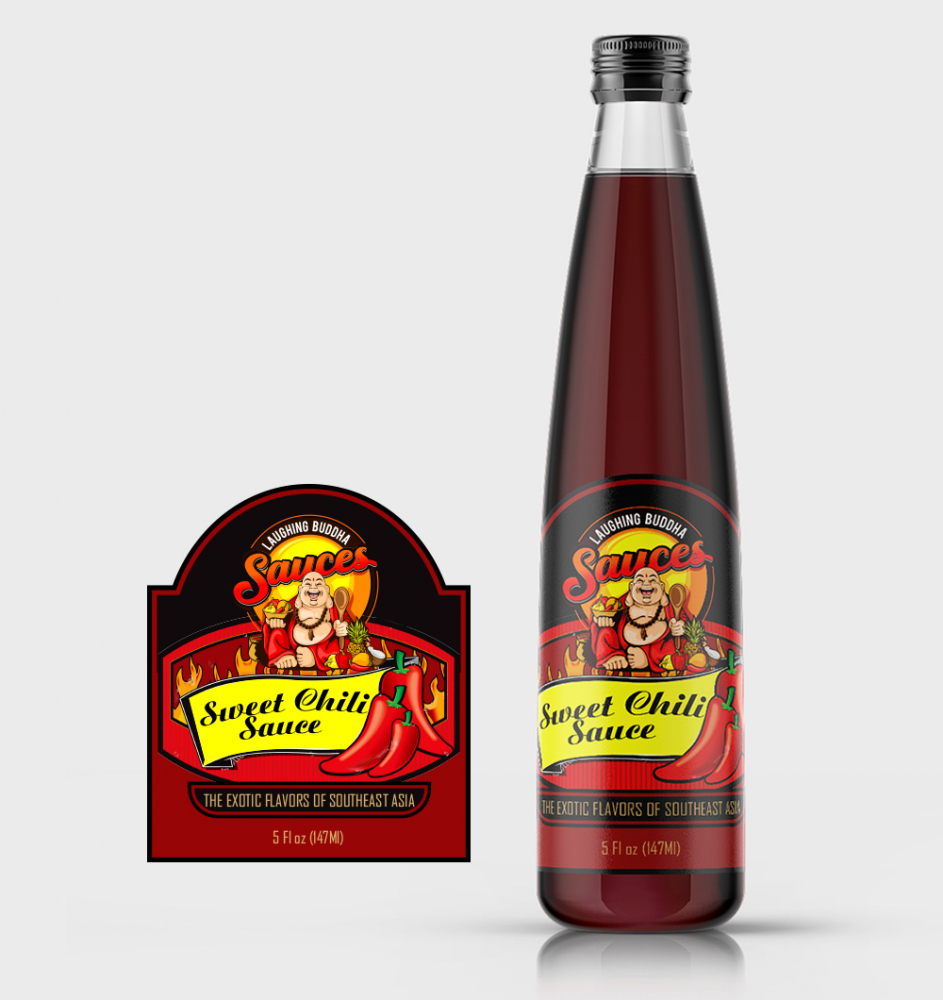 Laughing Buddha Sauces logo design by MCXL