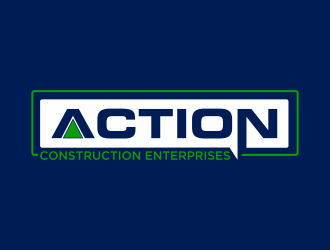 Action Construction Enterprises logo design by Mahrein