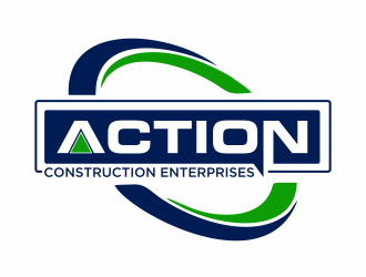 Action Construction Enterprises logo design by Mahrein