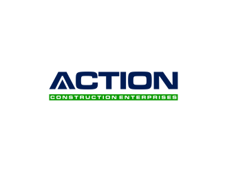 Action Construction Enterprises logo design by Galfine