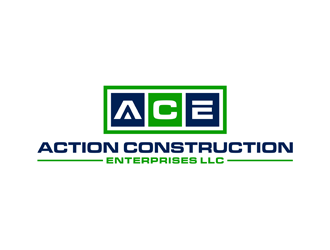 Action Construction Enterprises logo design by alby