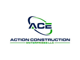 Action Construction Enterprises logo design by alby