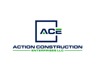 Action Construction Enterprises logo design by alby