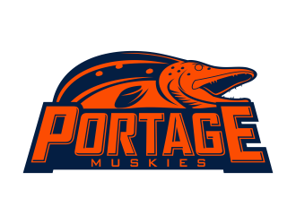 Portage Muskies logo design by beejo