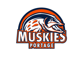 Portage Muskies logo design by Mirza