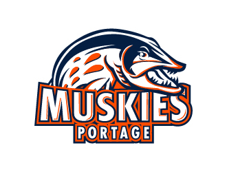 Portage Muskies logo design by Mirza