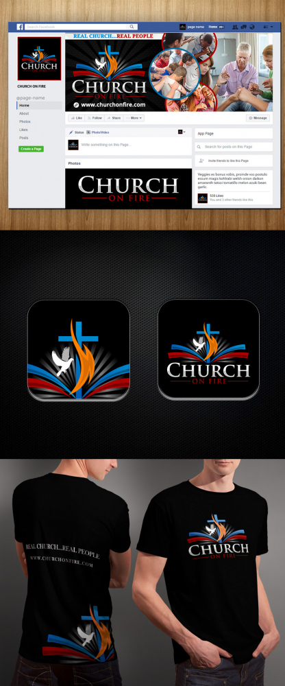 Church On Fire logo design by MastersDesigns