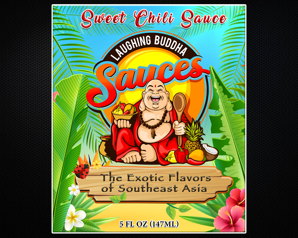 Laughing Buddha Sauces logo design by MastersDesigns