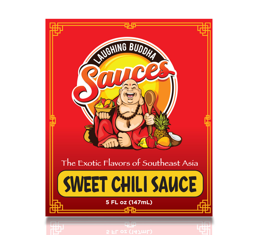 Laughing Buddha Sauces logo design by chad™