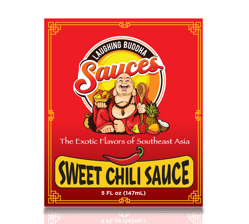 Laughing Buddha Sauces logo design by chad™