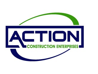 Action Construction Enterprises logo design by PMG