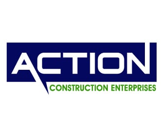 Action Construction Enterprises logo design by PMG