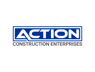 Action Construction Enterprises logo design by ekitessar