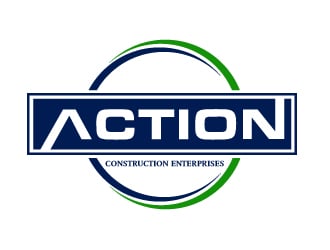 Action Construction Enterprises logo design by gilkkj