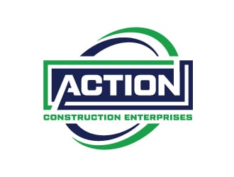 Action Construction Enterprises logo design by Erasedink