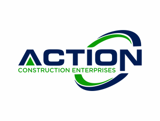 Action Construction Enterprises logo design by Mahrein