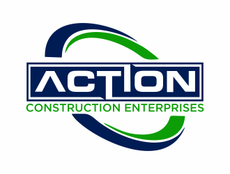 Action Construction Enterprises logo design by Mahrein