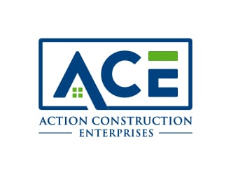 Action Construction Enterprises logo design by Mbezz