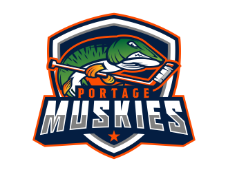 Portage Muskies logo design by jm77788