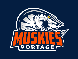 Portage Muskies logo design by cybil