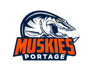 Portage Muskies logo design by cybil