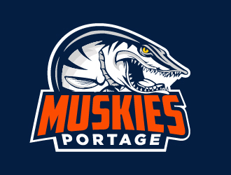 Portage Muskies logo design by cybil