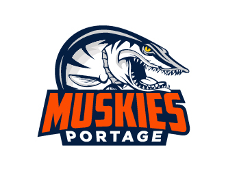 Portage Muskies logo design by cybil