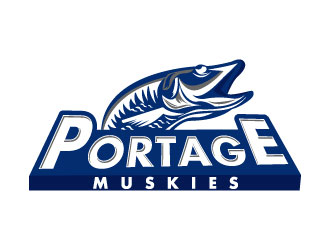 Portage Muskies logo design by Suvendu