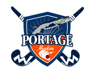 Portage Muskies logo design by Suvendu