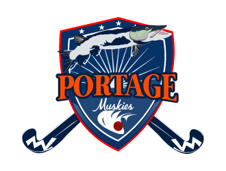 Portage Muskies logo design by Suvendu