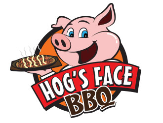 Hogs Face BBQ logo design by chad™