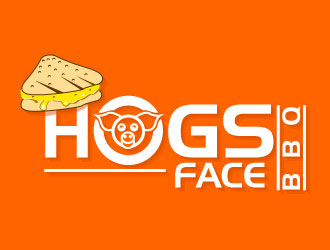 Hogs Face BBQ logo design by Suvendu