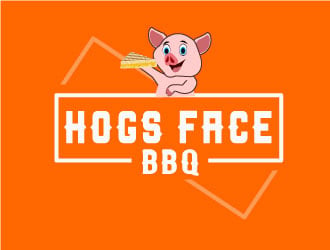 Hogs Face BBQ logo design by Suvendu