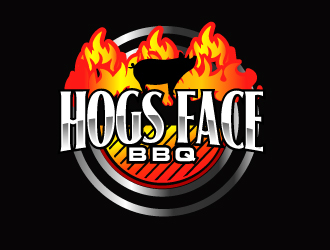 Hogs Face BBQ logo design by AamirKhan