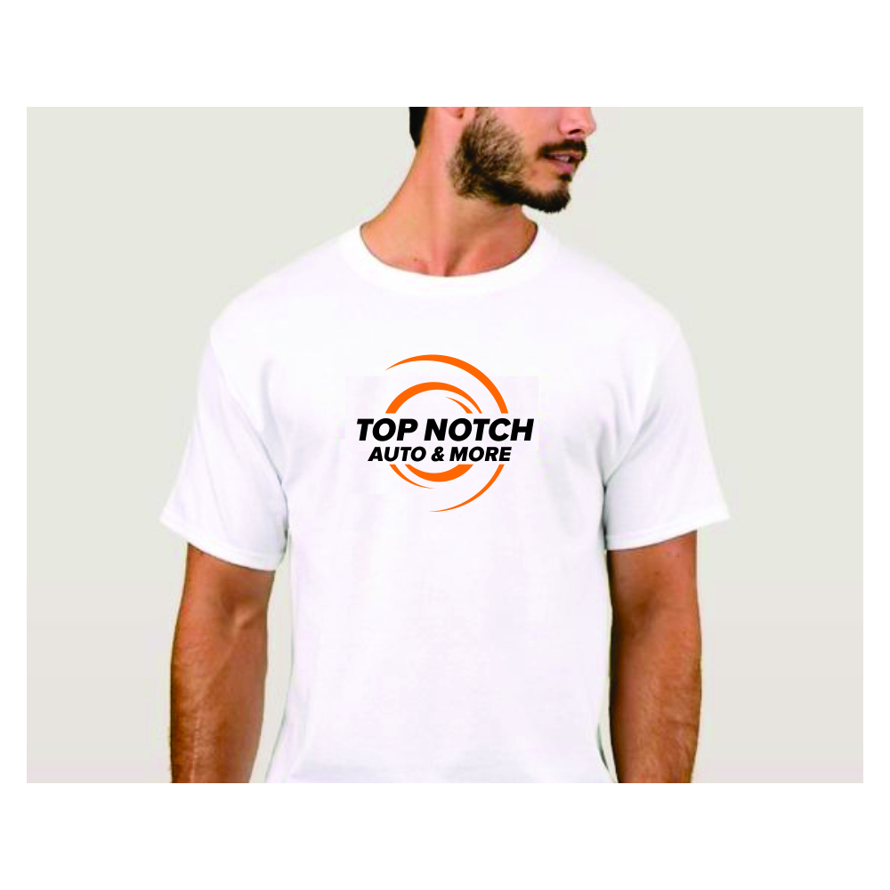 “Top Notch Auto & More” I don’t want the tires in it anymore. Looking for a new Modern look that is clean and eye catching and will be used in mailers, business cards, website and T-shirts. logo design by Shina