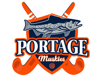 Portage Muskies logo design by Suvendu