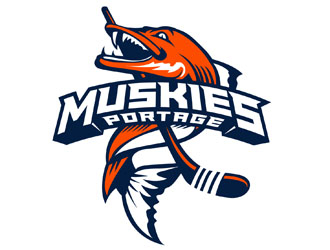 Portage Muskies logo design by DreamLogoDesign