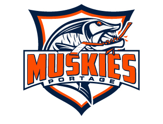 Portage Muskies logo design by LucidSketch